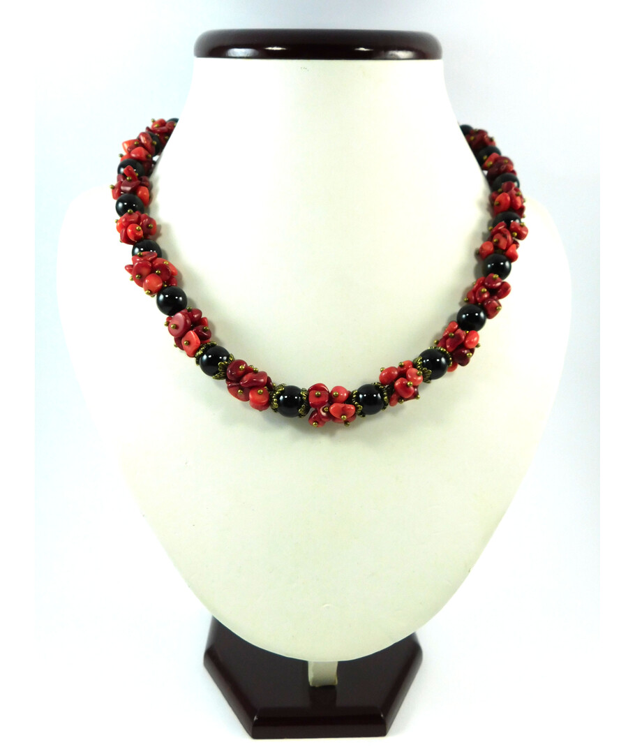 Exclusive necklace "Valentine" Agate ("Colors" Collection)