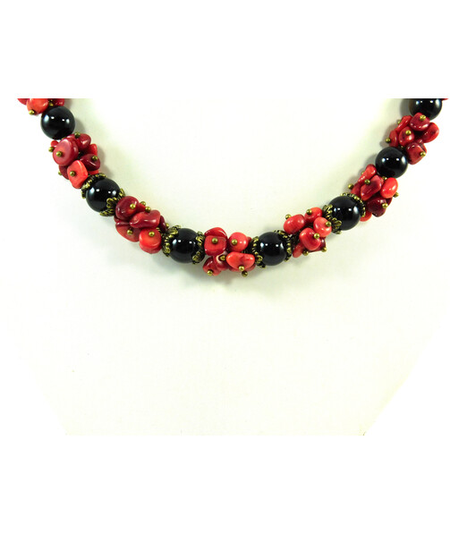 Exclusive necklace "Valentine" Agate ("Colors" Collection)