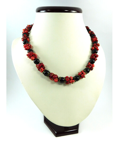 Exclusive necklace "Valentine" Agate ("Colors" Collection)