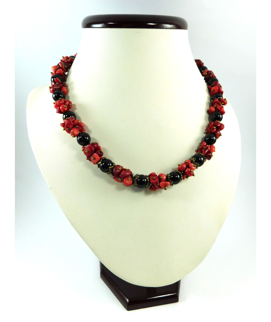 Exclusive necklace "Valentine" Agate ("Colors" Collection)