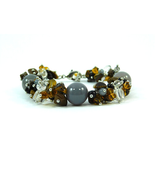 Exclusive bracelet "Morning Mist", Agate