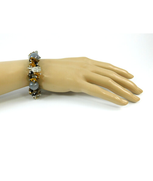 Exclusive bracelet "Morning Mist", Agate