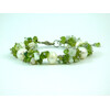 Exclusive bracelet &quot;Pearls symphony&quot;, Pearls, Chrysolite