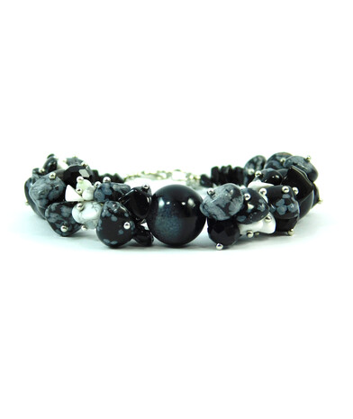 Exclusive bracelet "Evening Duet", Agate