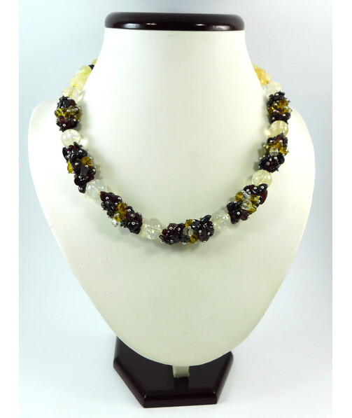 Exclusive necklace "Crystal Heart" Citrine ("Colors" Collection)