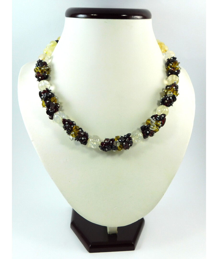 Exclusive necklace "Crystal Heart" Citrine ("Colors" Collection)