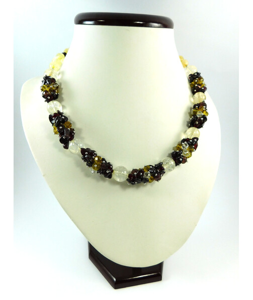 Exclusive necklace "Crystal Heart" Citrine ("Colors" Collection)