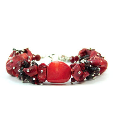 Exclusive bracelet "Coral Night" Coral