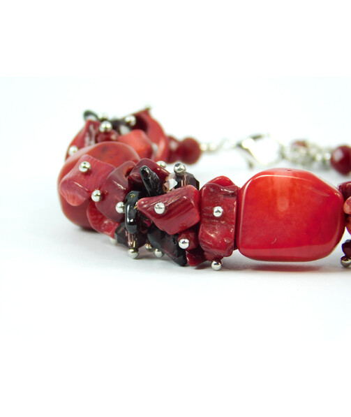 Exclusive bracelet "Coral Night" Coral