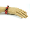 Exclusive bracelet &quot;Rushnychok&quot; Agate, Coral