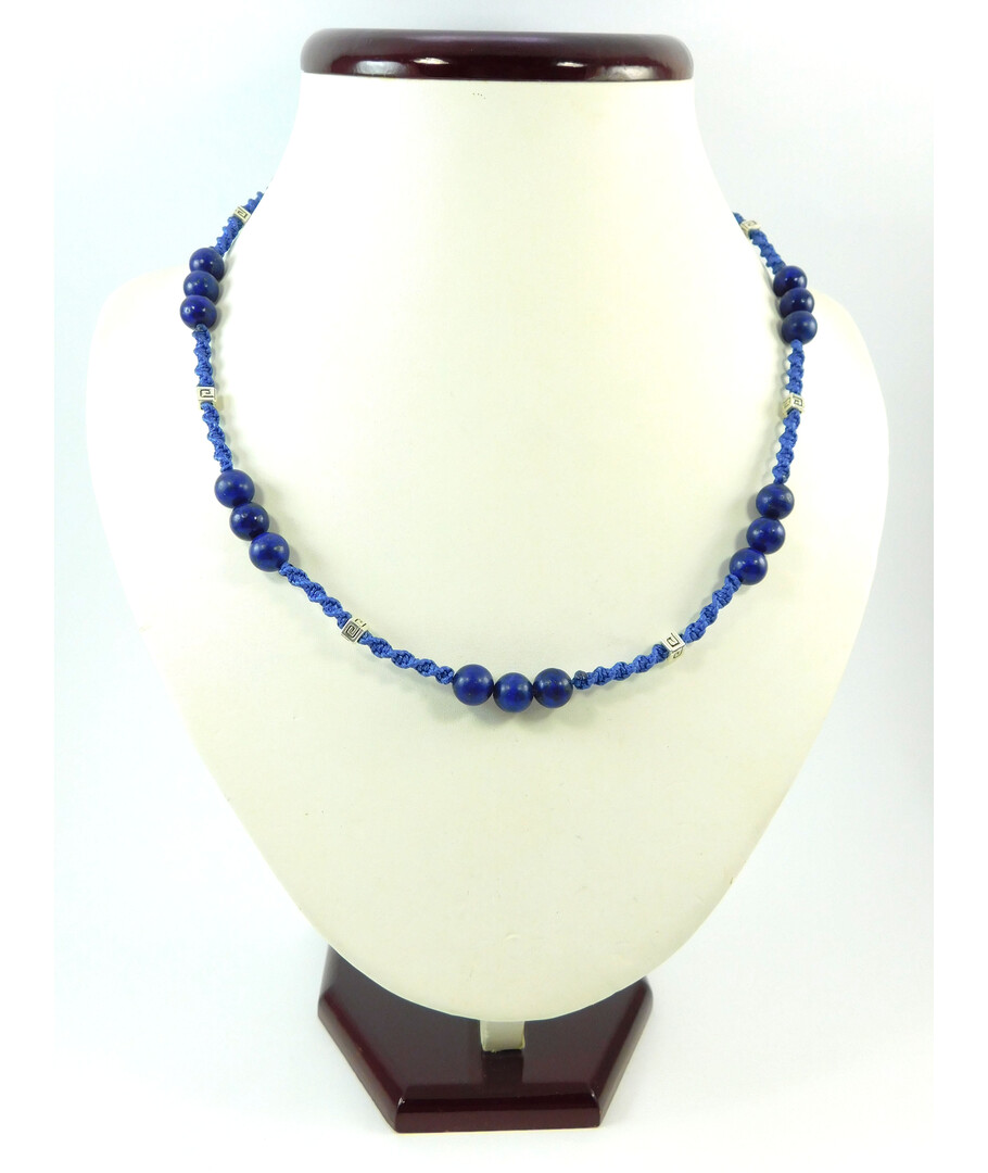 Exclusive men's necklace "Legionaire" lapis lazuli