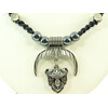 Exclusive men&#039;s necklace &quot;Leopard&quot; Hematite