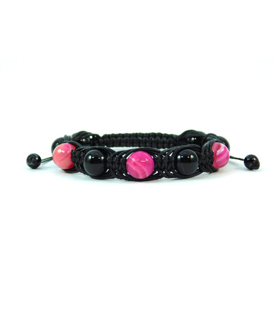 Exclusive Arachne Agate pink, black