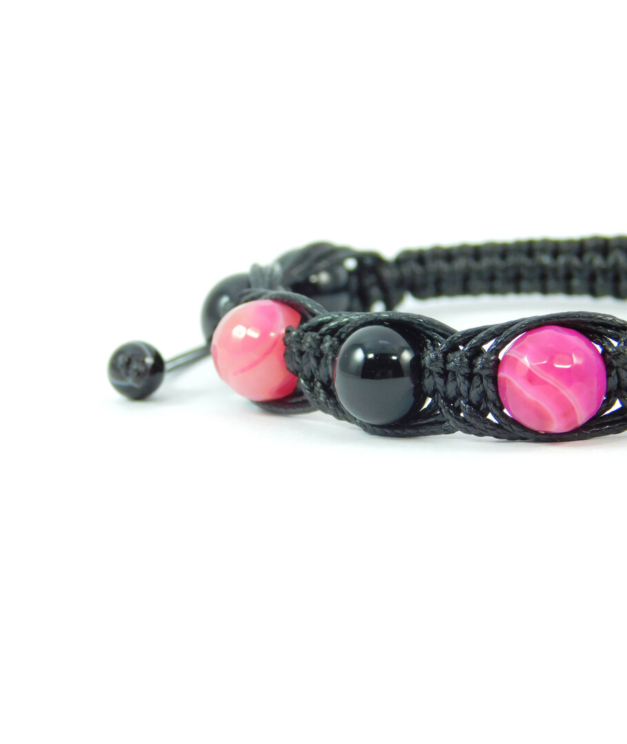 Exclusive Arachne Agate pink, black