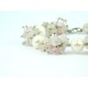 Exclusive bracelet &quot;Pink Veil&quot;, Pearls, Rose Quartz