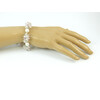 Exclusive bracelet &quot;Pink Veil&quot;, Pearls, Rose Quartz