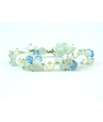 Exclusive "Blue Dew" bracelet by Perla