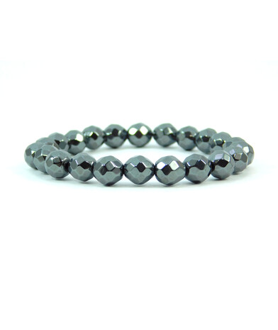 Hematite faceted bracelet