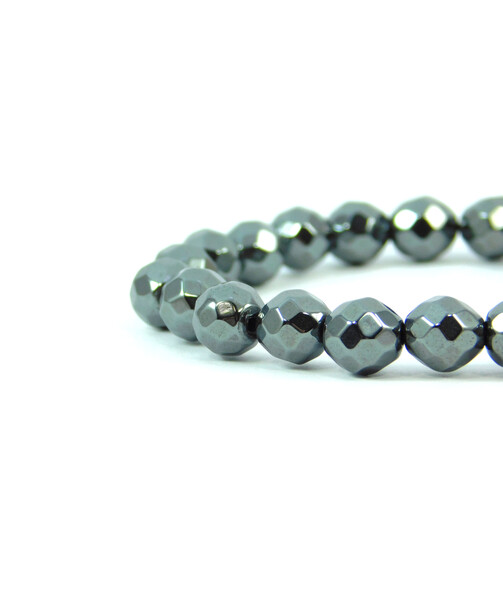 Hematite faceted bracelet