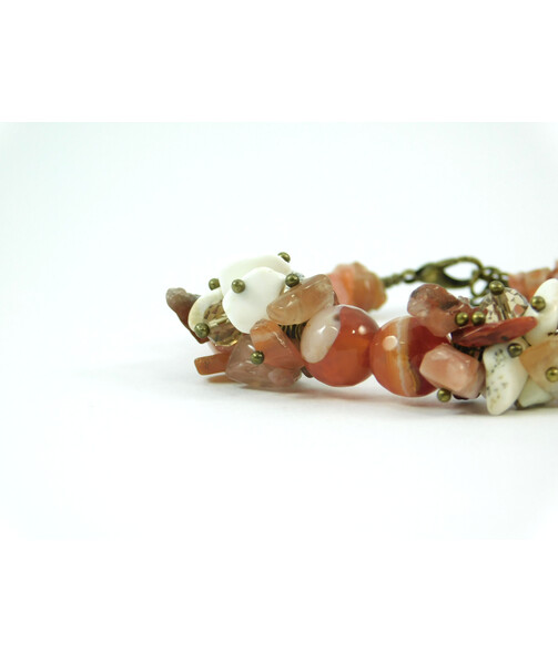 Exclusive bracelet "Rosie" carnelian