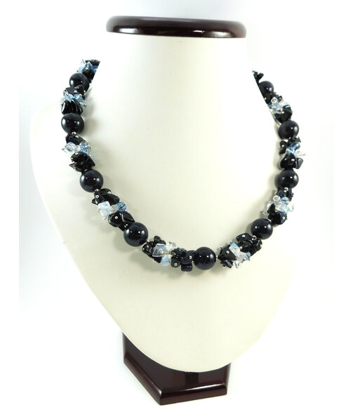 Exclusive necklace "Winter Night" Aventurine