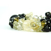 Exclusive bracelet &quot;Vanilla Chocolate&quot;, Agate, Citrine