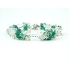 Exclusive bracelet &quot;Silver dew&quot;, Rock crystal, Amazonite