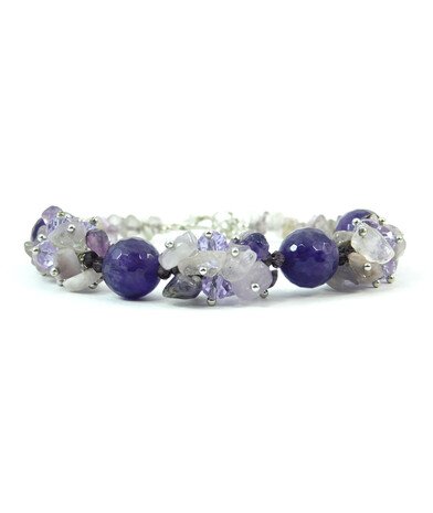 Exclusive bracelet "Augustinia", Amethyst