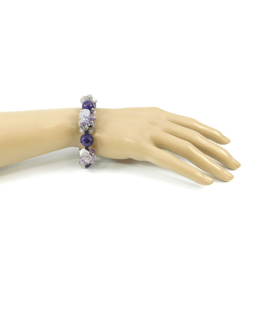 Exclusive bracelet "Augustinia", Amethyst