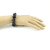 Exclusive bracelet &quot;Carpathian Night&quot; Agate, Garnet