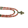 Exclusive necklace &quot;Barbara&quot; Coral 2 rows