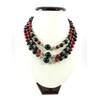 Exclusive necklace &quot;Katra&quot; Agate, Coral (&quot;Ethnica&quot; Collection)