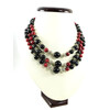 Exclusive necklace &quot;Katra&quot; Agate, Coral (&quot;Ethnica&quot; Collection)