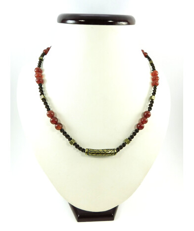 Exclusive men's necklace Carnelian