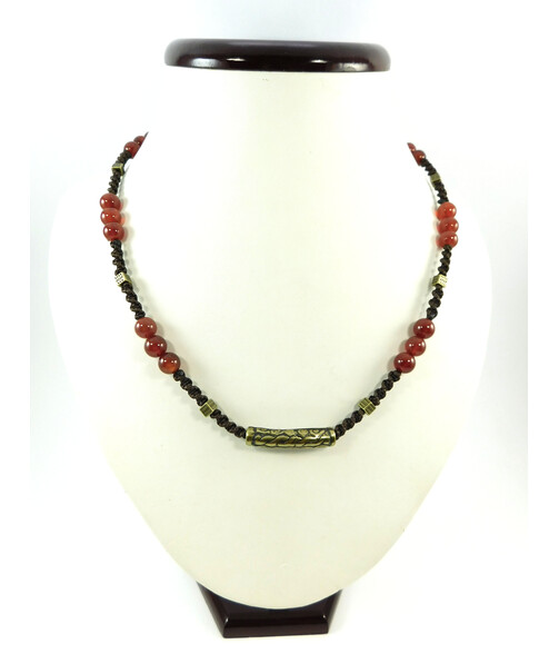 Exclusive men's necklace Carnelian