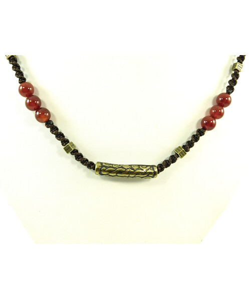 Exclusive men's necklace Carnelian