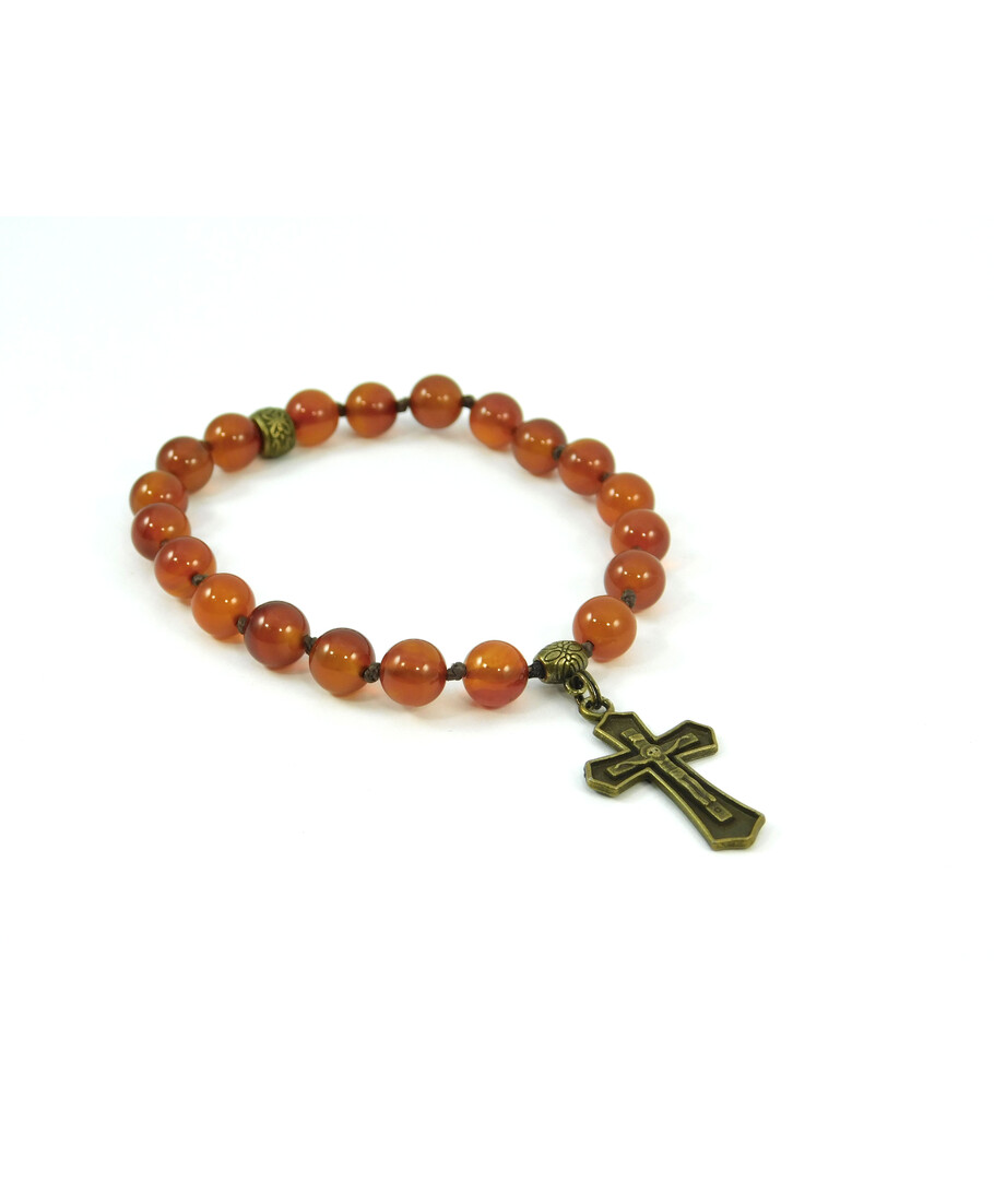 Exclusive carnelian rosaries