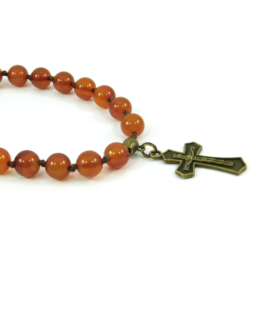 Exclusive carnelian rosaries