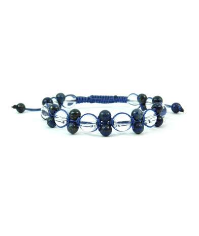 Exclusive double Shambhala "Baptistry" Lapis lazuli, Rock crystal