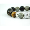 Exclusive bracelet Labrador, Tiger&#039;s eye, Shungite