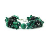 Exclusive bracelet &quot;Green glade&quot; malachite