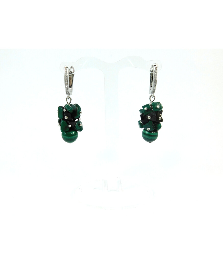 Exclusive earrings "Green meadow"