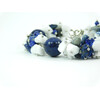 Exclusive bracelet &quot;Azure River&quot; Lapis lazuli, Agate