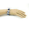 Exclusive bracelet &quot;Azure River&quot; Lapis lazuli, Agate