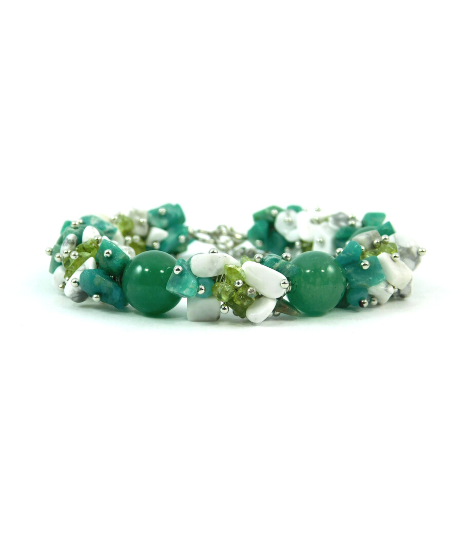 Exclusive bracelet "Color of spring" Jade