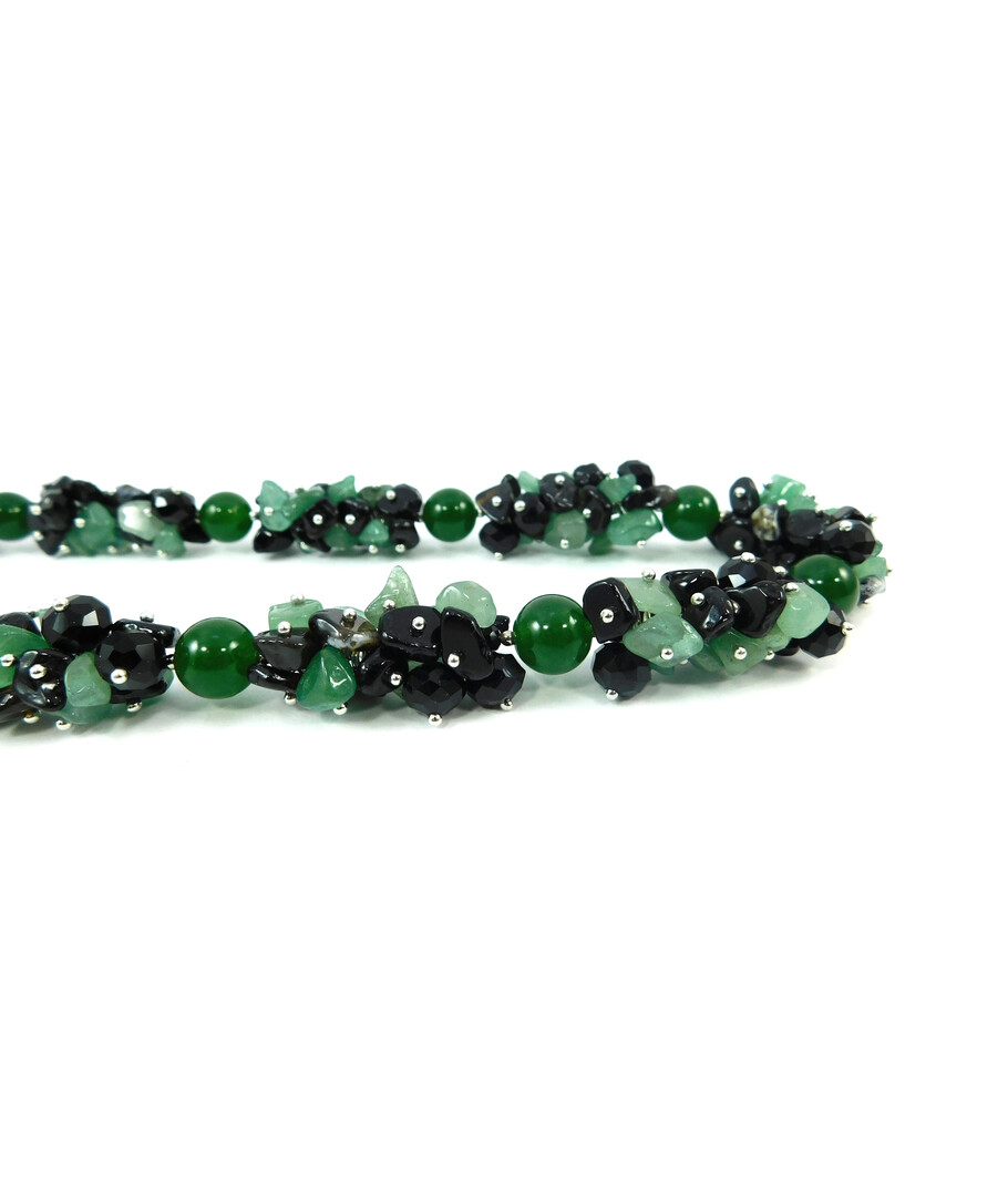 Exclusive necklace "Rendezvous" Chrysoprase ("Colors" Collection)