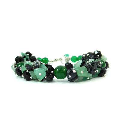 Exclusive bracelet "Rendezvous" Chrysoprase