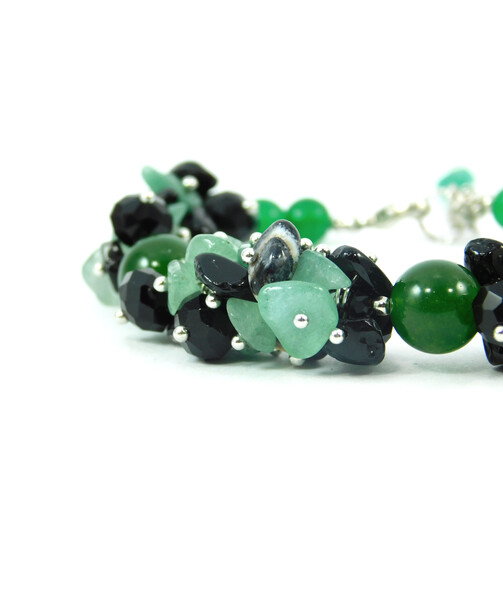 Exclusive bracelet "Rendezvous" Chrysoprase