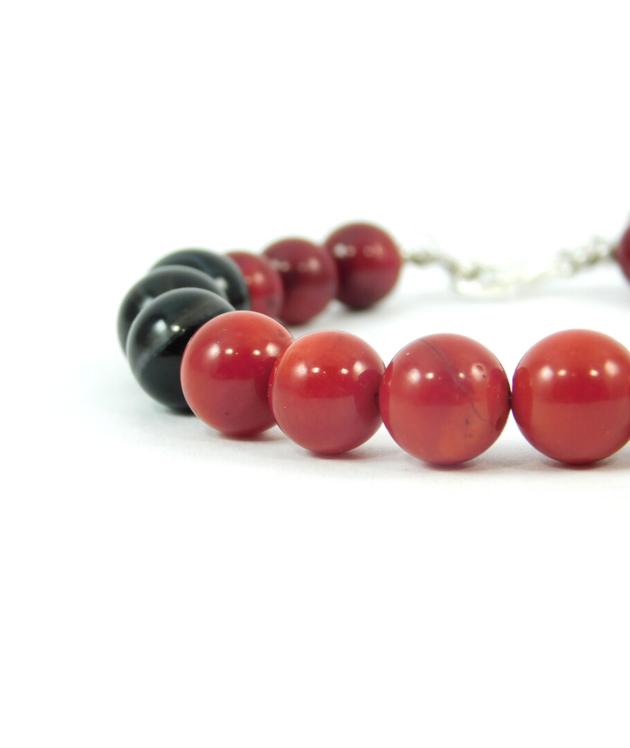 Exclusive bracelet Coral, Agate