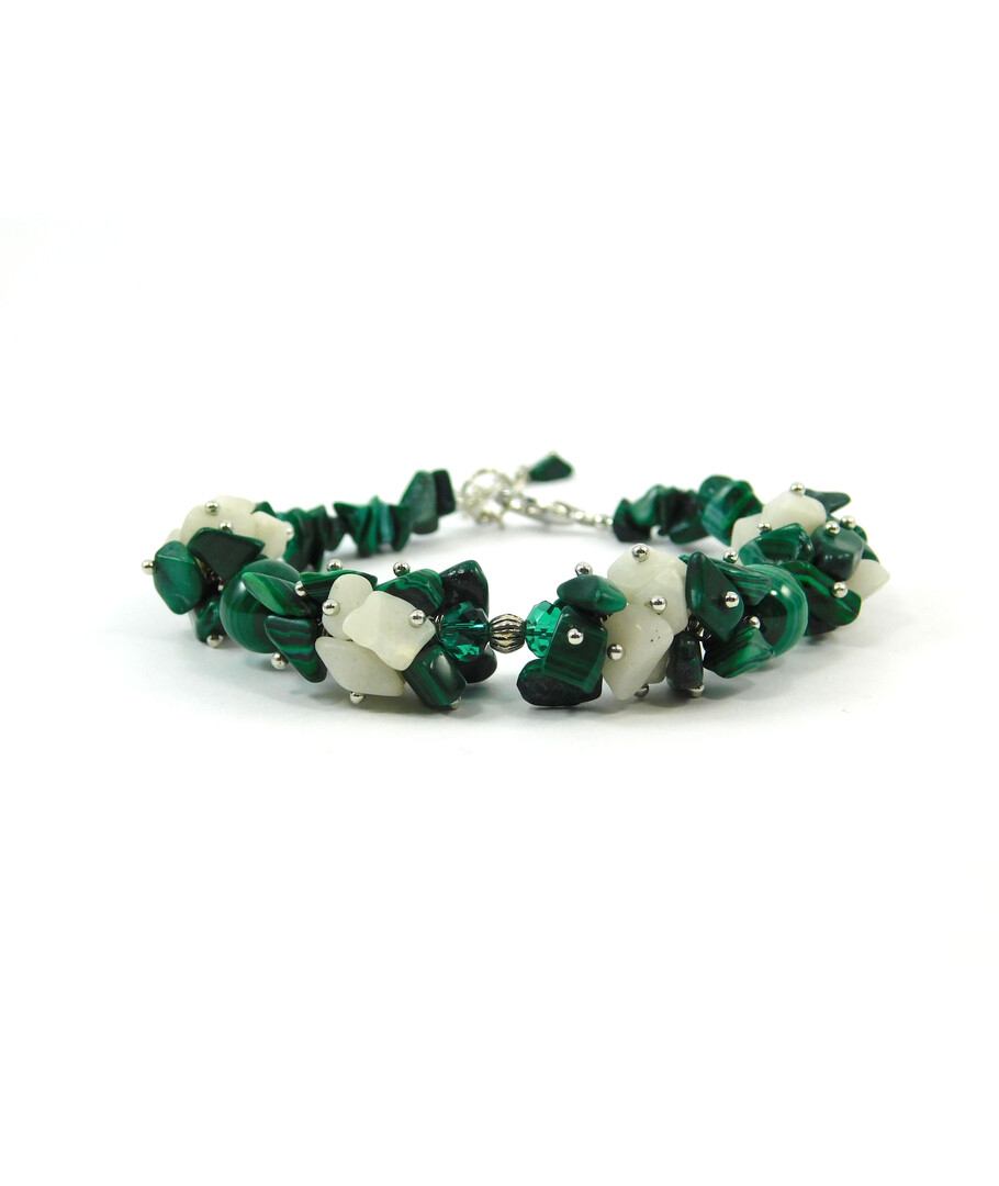 Exclusive "Monica" malachite bracelet